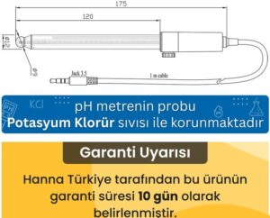 HI11310 cam prob KCL sıvısında korunur.